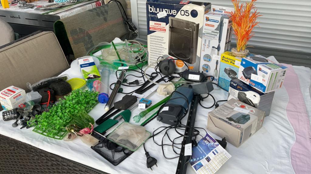 Aquarium spullen alles voor 45€, Dieren en Toebehoren, Vissen | Aquaria en Toebehoren, Ophalen, Gebruikt