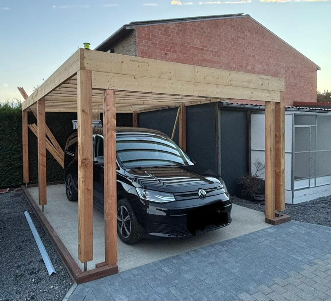 Houten constructie tbv garage, Tuin en Terras, Ophalen, Zo goed als nieuw