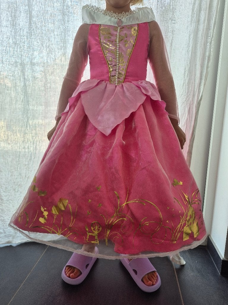 Verkleedjurk doornroosje Disney, Ophalen, Sneeuwwitje of Doornroosje, Gebruikt, Kleding of Textiel