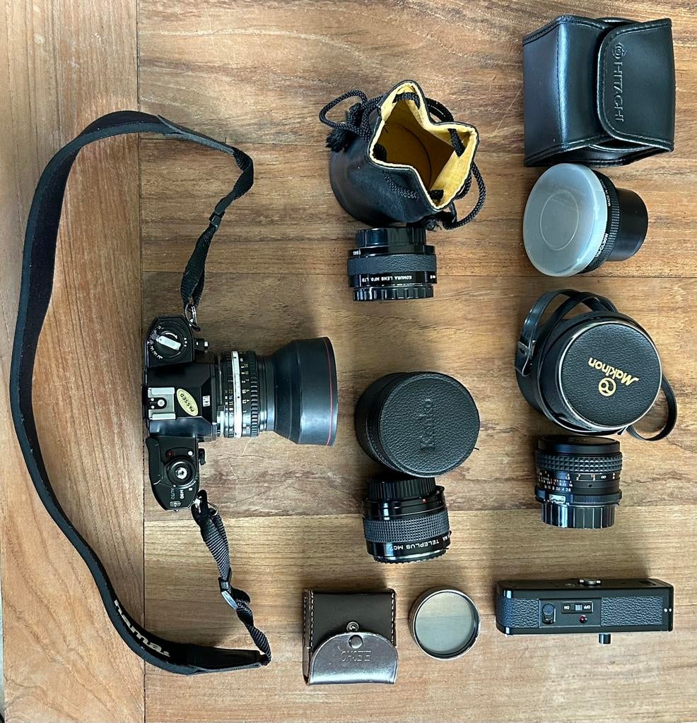 Lot appareil photo Nikon,objectifs,lentilles,automaticwinder, Enlèvement ou Envoi, Utilisé, Nikon