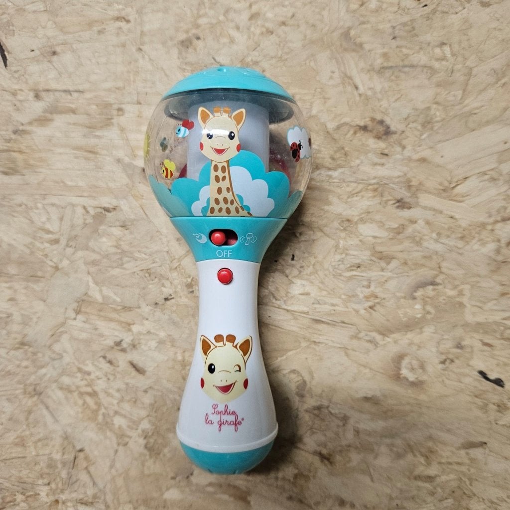 Sophie de giraf elektrische rammelaar, Ophalen, Gebruikt, Rammelaar, Met licht