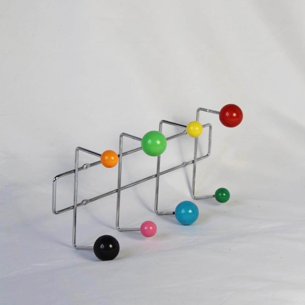 Vintage "Hang-it-all" Kapstok – Eames Stijl – Sputnik Design, Huis en Inrichting, Woonaccessoires | Kapstokken, Zo goed als nieuw