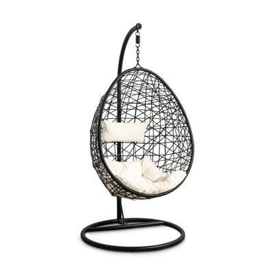EGG chair zwart schommelstoel, Antiek en Kunst, Ophalen