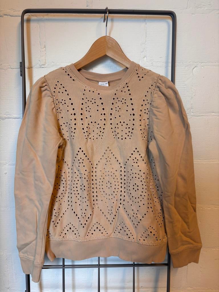 Lichtbruine sweater Zara maat 152, Enlèvement ou Envoi, Comme neuf