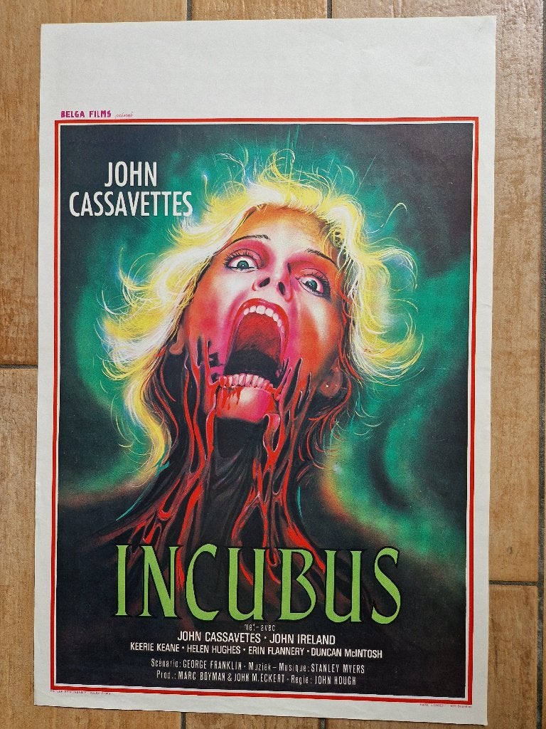 filmaffiche The Incobus 1981 John Cassavetes filmposter, Rechthoekig Staand, Ophalen of Verzenden, Zo goed als nieuw, A1 t/m A3