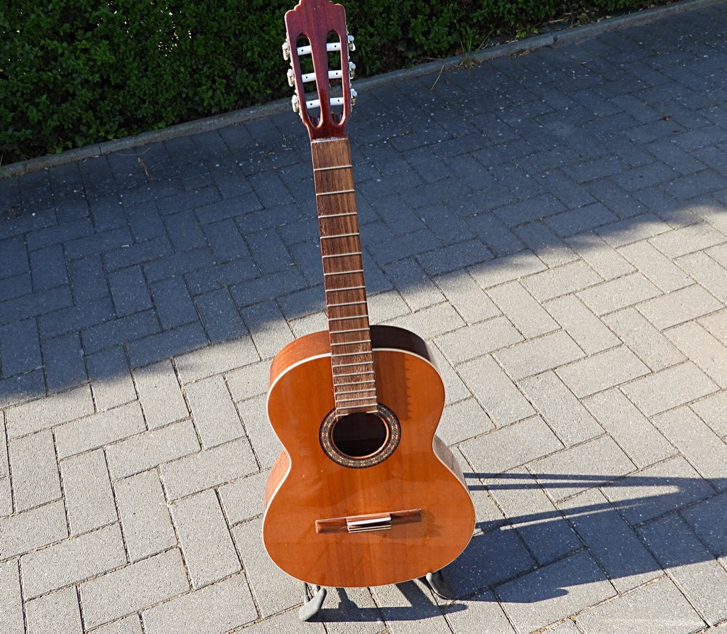 Gitaar case dummy niet spelend Almansa Spanje 401 Cedro, Ophalen of Verzenden, Gebruikt, Klassieke of Spaanse gitaar
