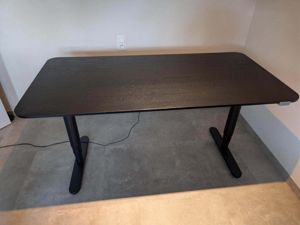 Elektrische zit-stabureau Ikea Bekant, Maison & Meubles, Bureaux, 160 cm, Bureau debout, Électrique, Enlèvement