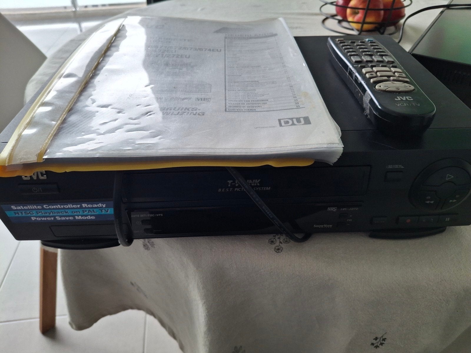 enregistreur vidéo jvc hr-j272 avec télécommande, Enlèvement ou Envoi