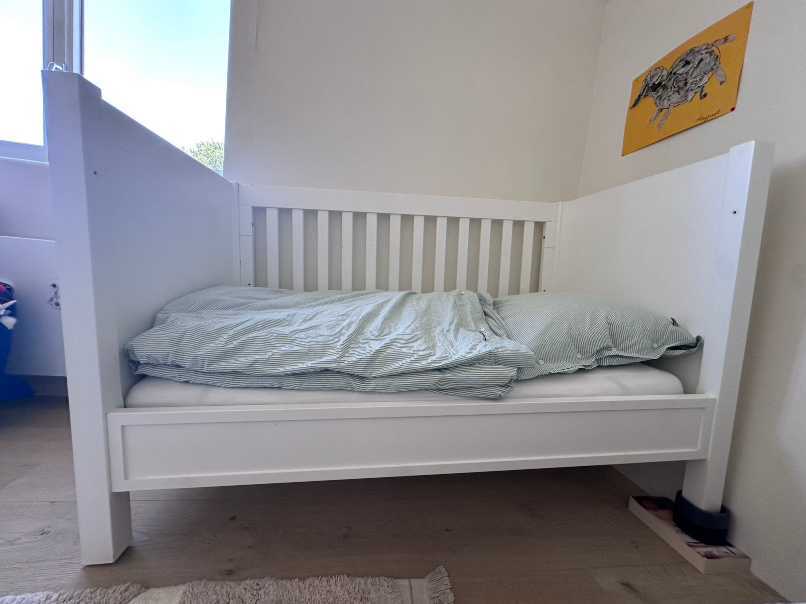 Bedje 140x70, Ophalen, Zo goed als nieuw, Matras