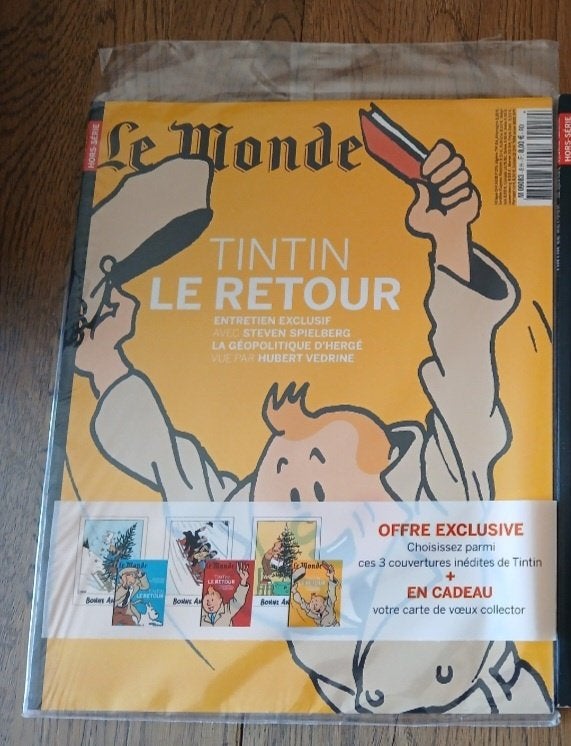 Magazine Le Monde Hors-Série Tintin Le Retour: jaune blister, Livres, Enlèvement, Neuf