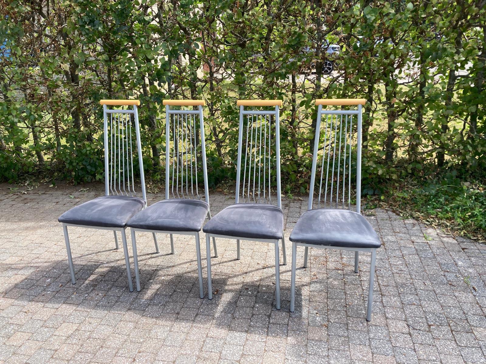 Eetstoelen (prijs voor 4 stuks), Huis en Inrichting, Stoelen, Ophalen, Gebruikt, Vier, Metaal