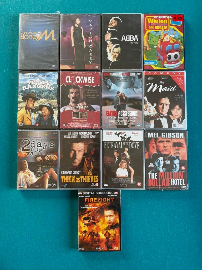 21 dvd’s & cd’s – deels sealed, deels gebruikt – film&muziek, Alle leeftijden, Ophalen, Nieuw in verpakking