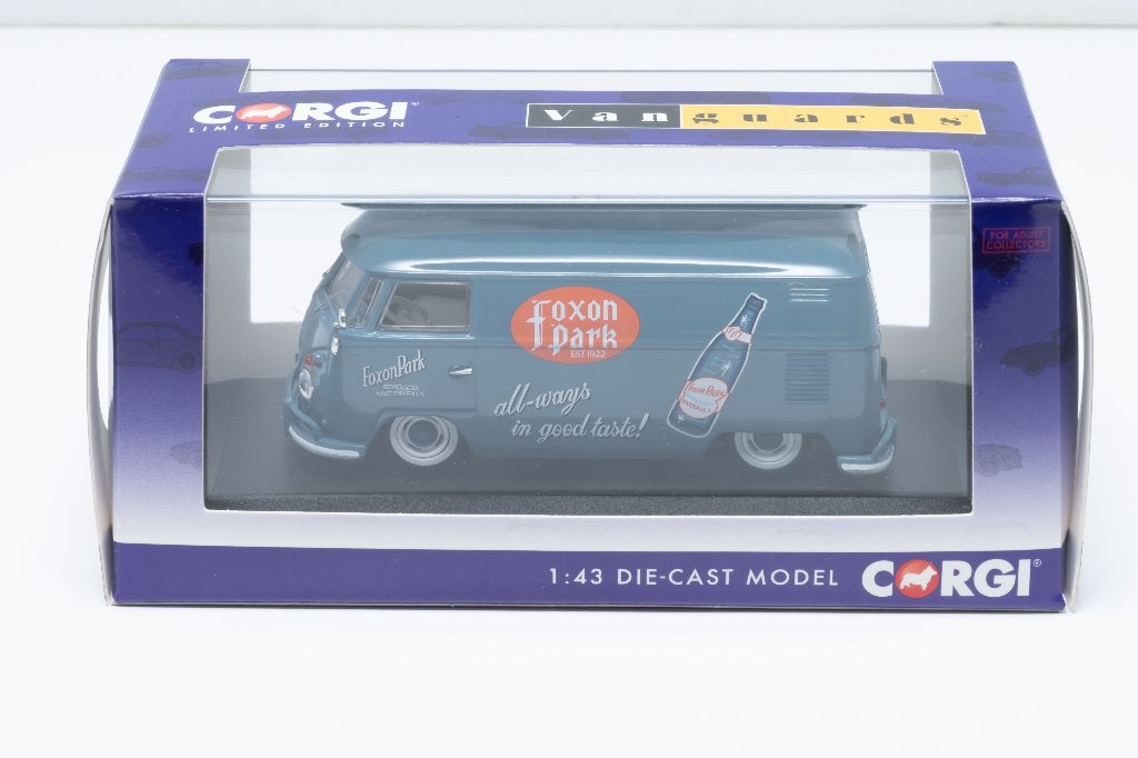 Corgi Vanguards  Volkswagen T1 Panel Van Foxon Park 1:43, Ophalen of Verzenden, Nieuw, Auto, Corgi