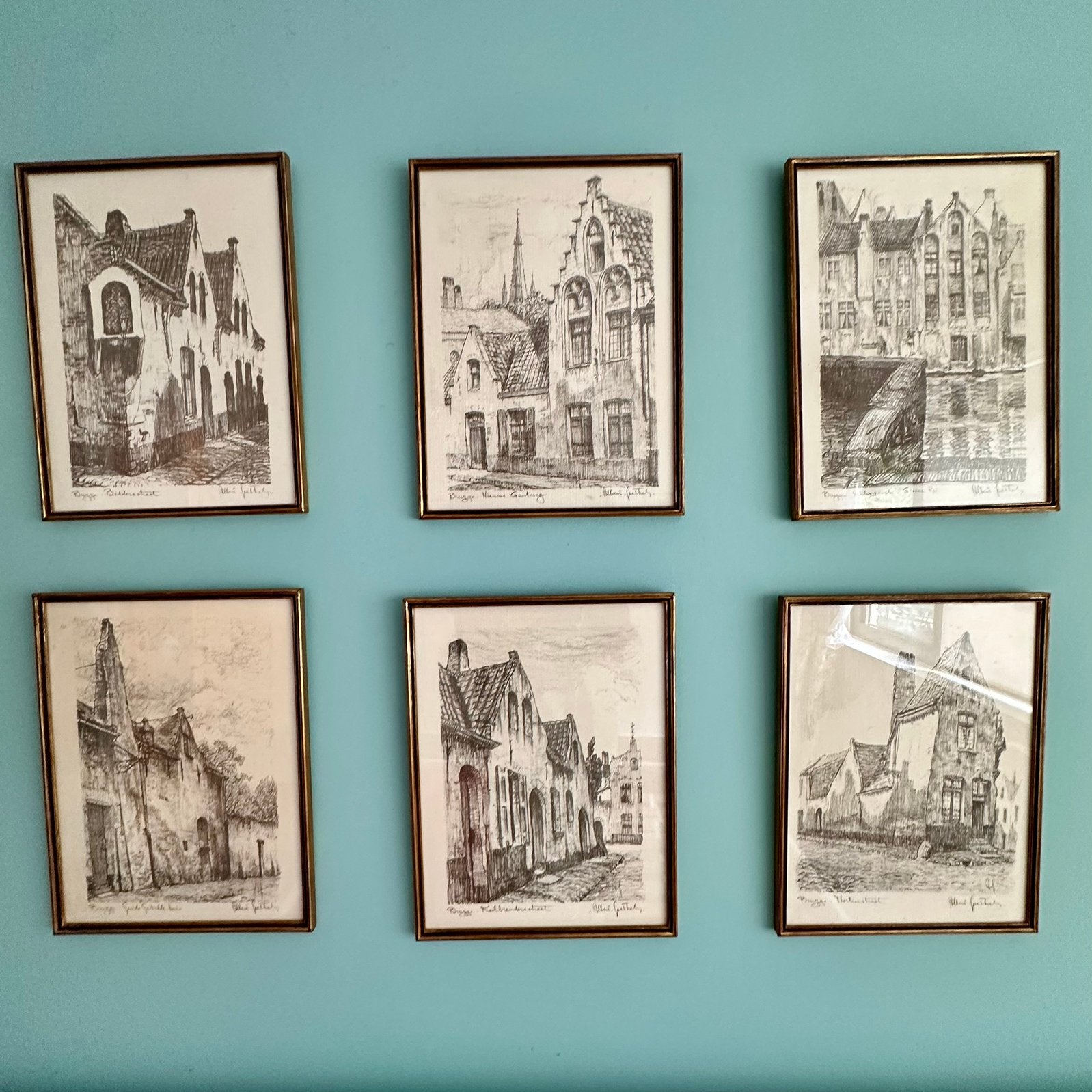 11x Ets litho’s van Affred Goethals, Antiek en Kunst, Ophalen, Ets