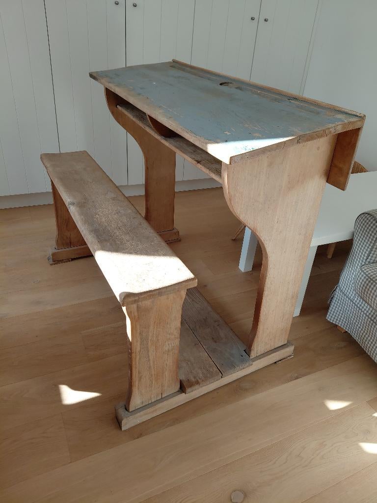 Oude schoolbank, Antiek en Kunst, Ophalen