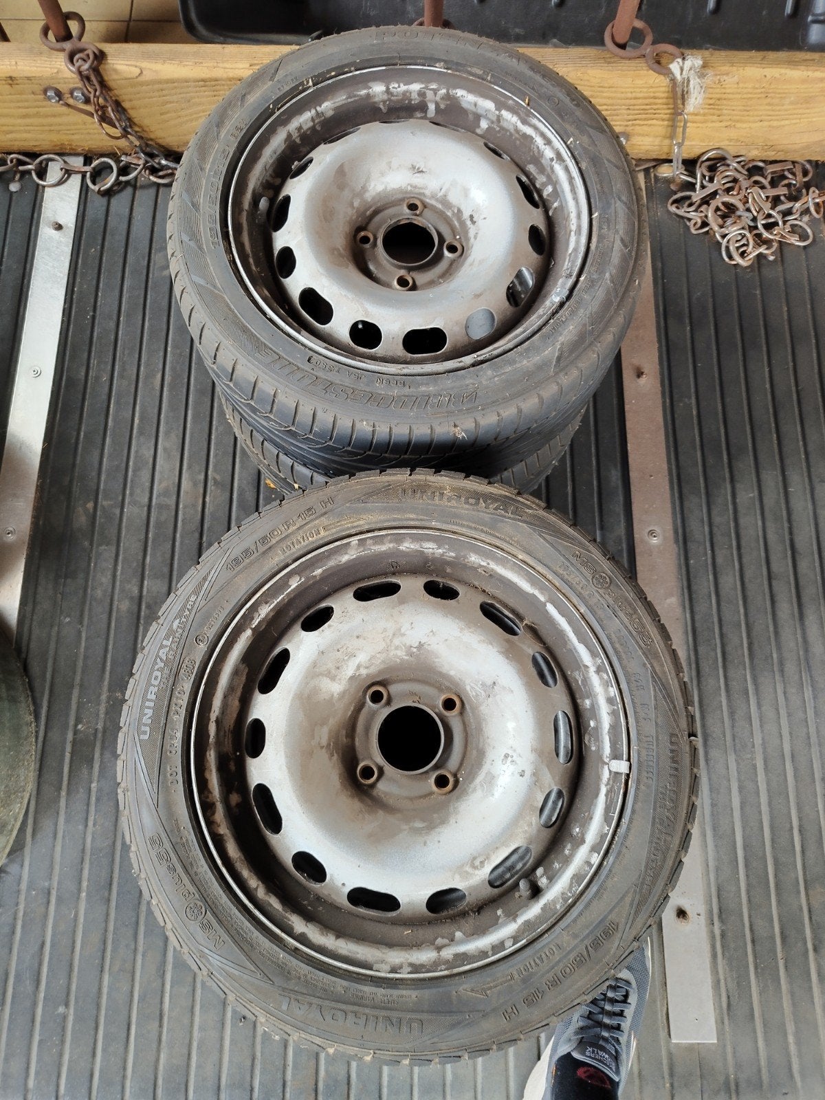 Jantes en acier 15" 4x108, 15 pouces, Pneus et Jantes, Enlèvement, Utilisé