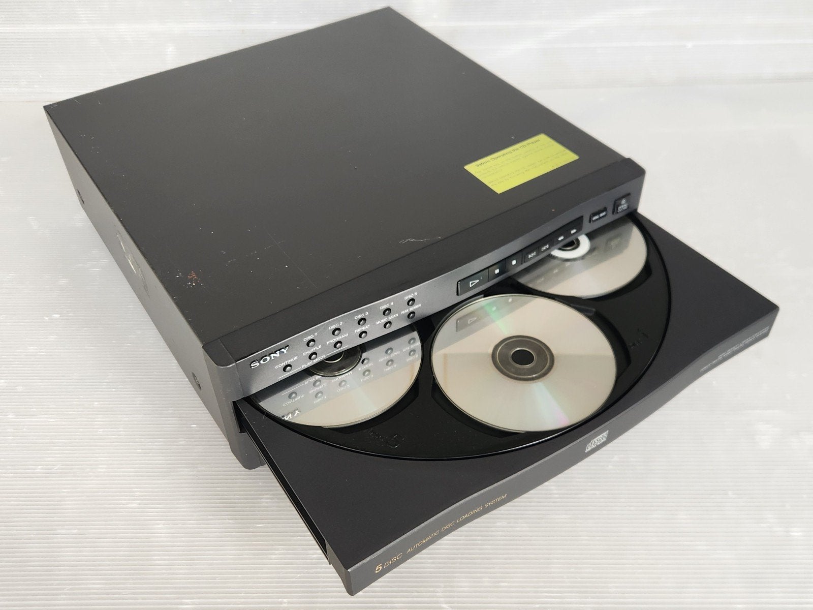 5 CD speler carrousel Sony Perfect
RANDOM/SHUFFLE mixen en d, Audio, Tv en Foto, Ophalen of Verzenden, Gebruikt, Sony, Wisselaar