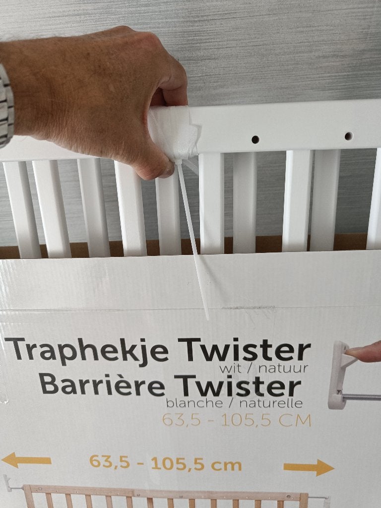 Traphekje wit quax wit, Kinderen en Baby's, Traphekjes, Ophalen, Overige typen, Nieuw, 100 tot 115 cm