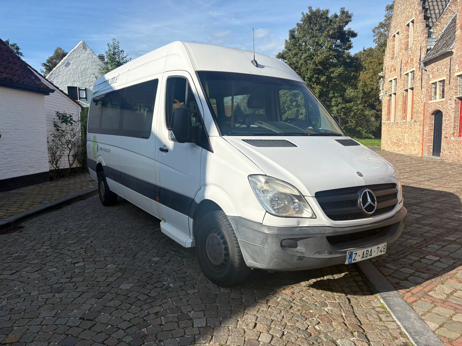 Mercedes 9 plaats met airco automaat, Auto's, Automaat, Monovolume, 4 cilinders, Wit