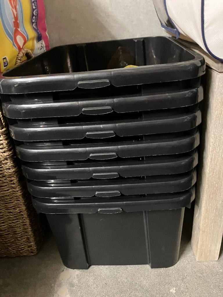 7 stapelbare stevige opbergboxen NIEUW, Ophalen, Nieuw, Bak of Kist