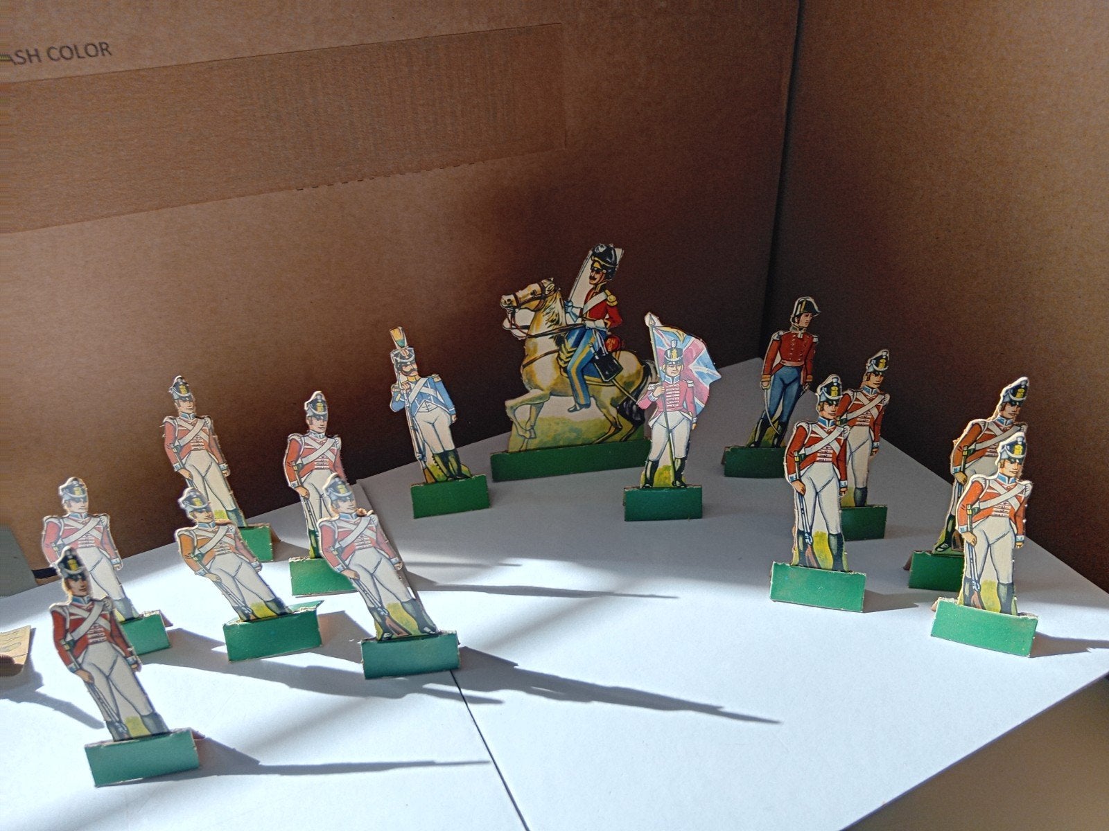 antieke papiersoldaatjes, Antiek en Kunst, Ophalen of Verzenden