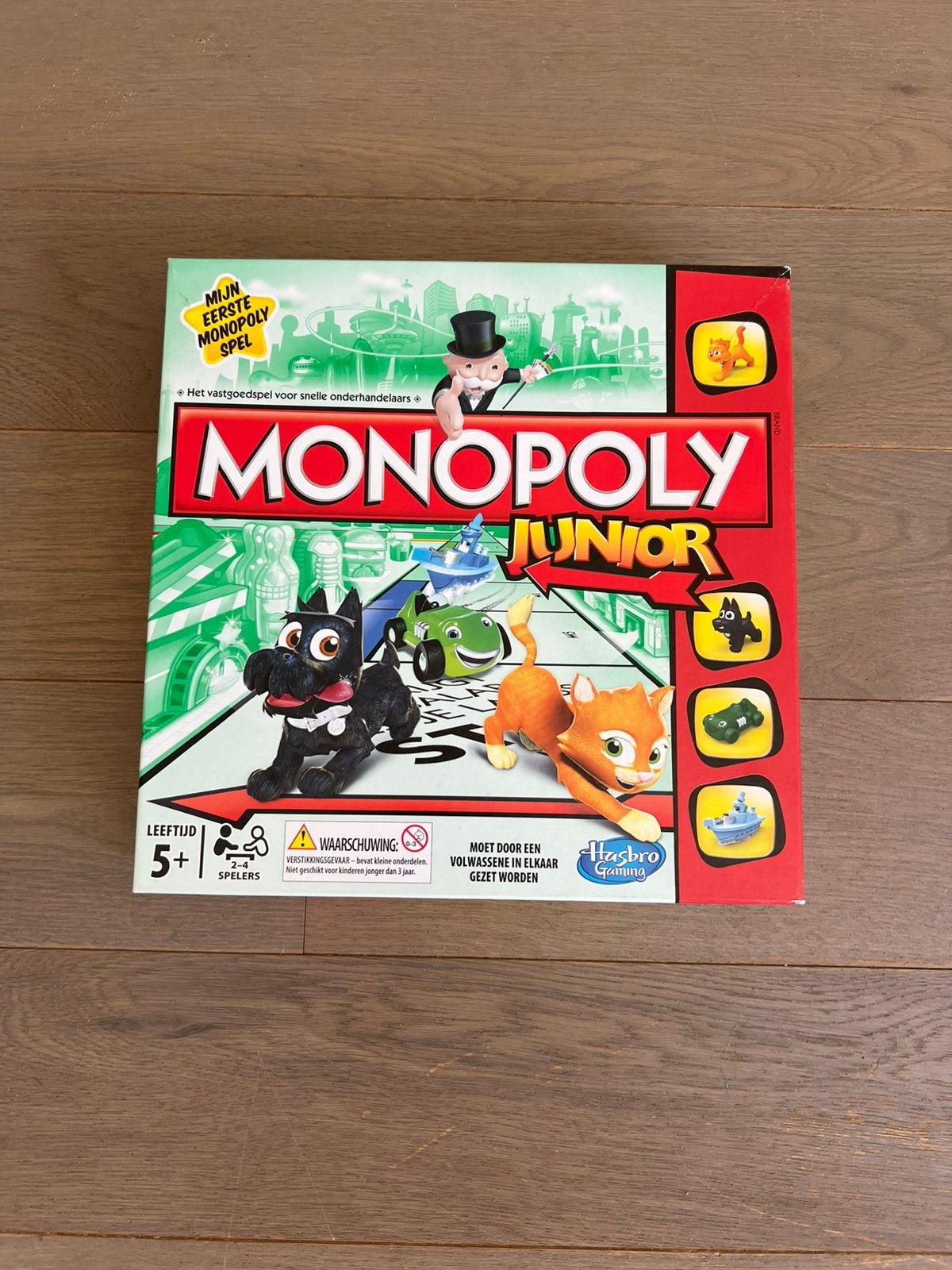 Monopoly Junior – Compleet, Hobby en Vrije tijd, Drie of vier spelers, Verzenden, Zo goed als nieuw