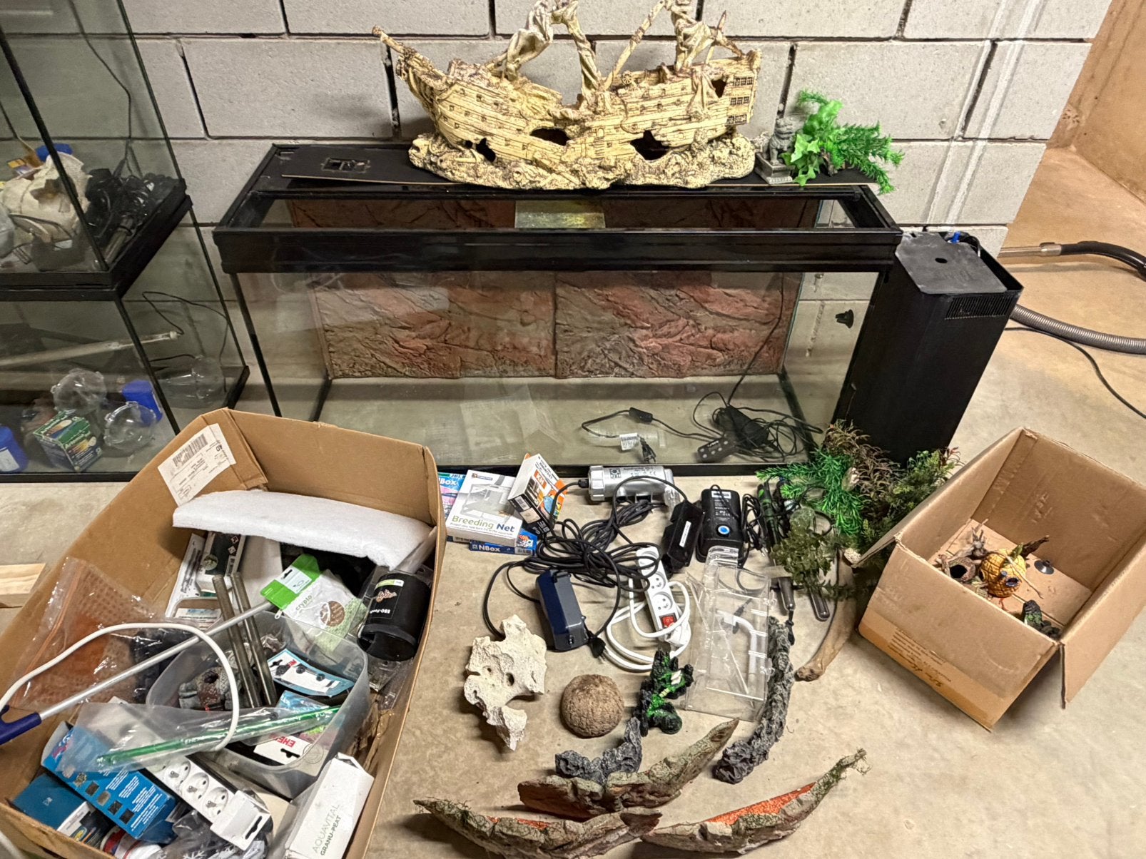 Aquatlantis aquarium 240 liter – complete set, Ophalen, Decoratie, Aquatlantis, Zo goed als nieuw