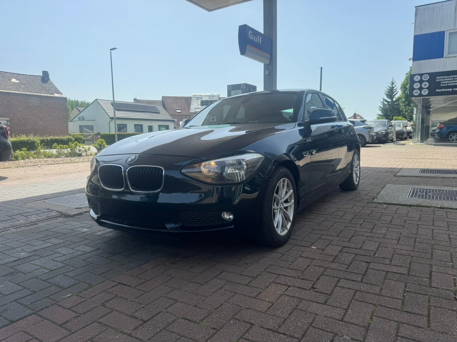 BMW 116i - BENZINE - AIRCO - 126.000km - 2011, Auto's, 100 kW, Euro 5, Zwart, Blauw