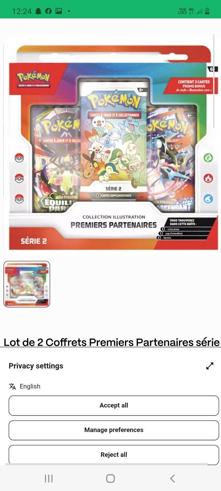 Coffret  premiers  partenaires  2, Enlèvement