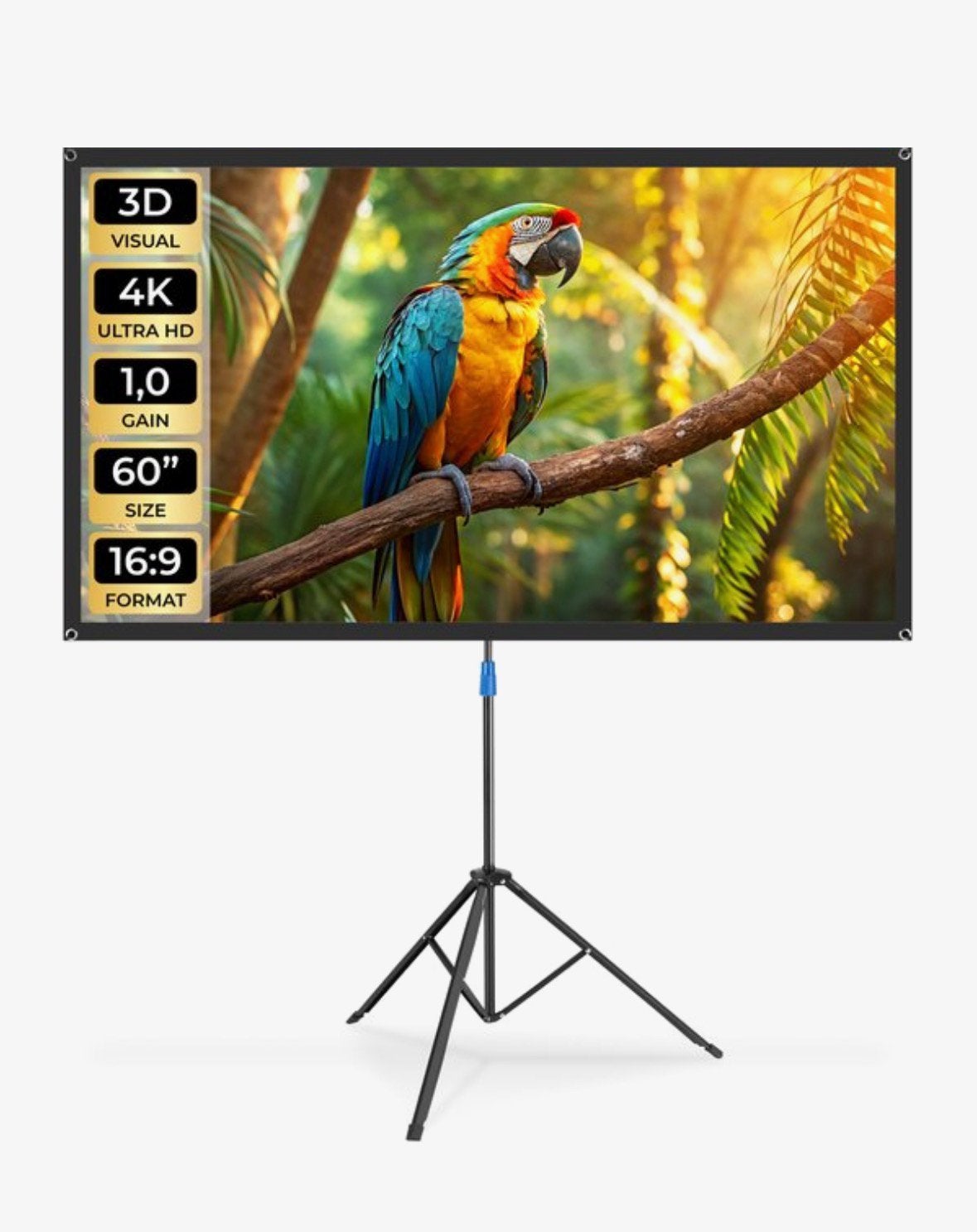 Beamer scherm voor projecter met statief, 60 inch, Ophalen, Nieuw