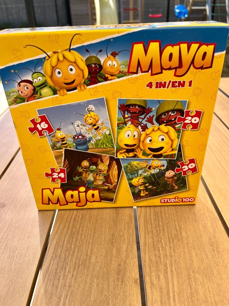 Maya puzzel 4-in-1, Ophalen, 10 tot 50 stukjes, Zo goed als nieuw, 2 tot 4 jaar