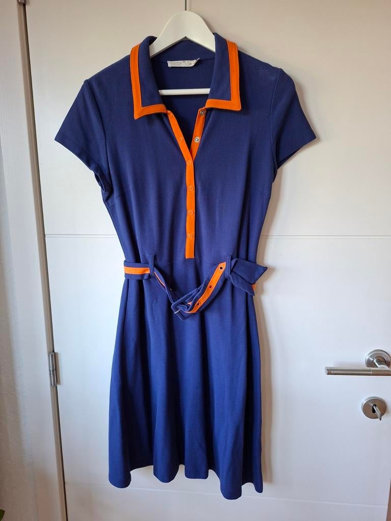 Vintage jurkje, Kleding | Dames, Maat 38/40 (M), Oranje, Zo goed als nieuw, Liberty island