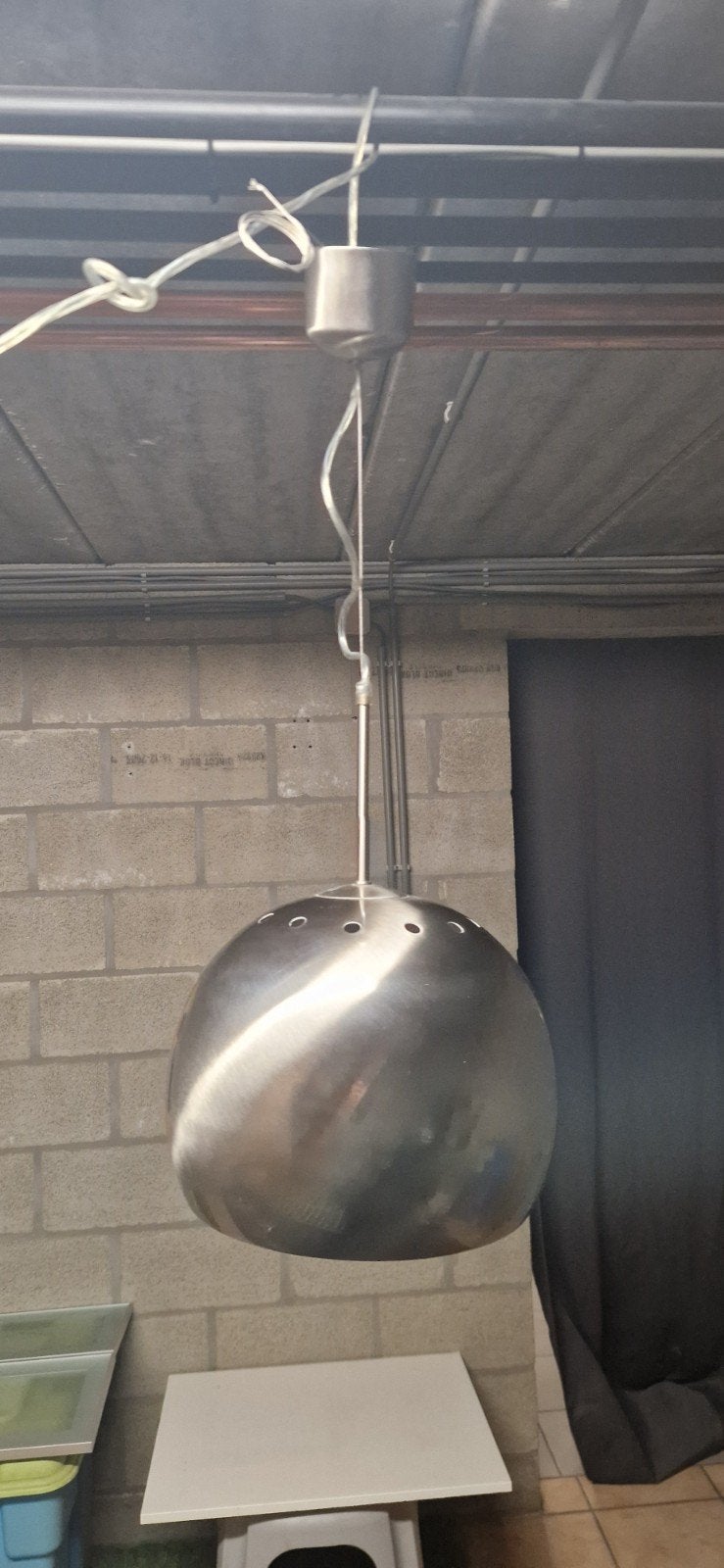 Moderne Inox hanglamp, Huis en Inrichting, Ophalen
