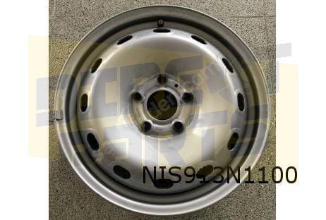 Nissan/Opel/Renault velg staal 6J x 16" (zilver) (bij naafde, Auto-onderdelen, Banden en Velgen, -, Verzenden, -, Nieuw