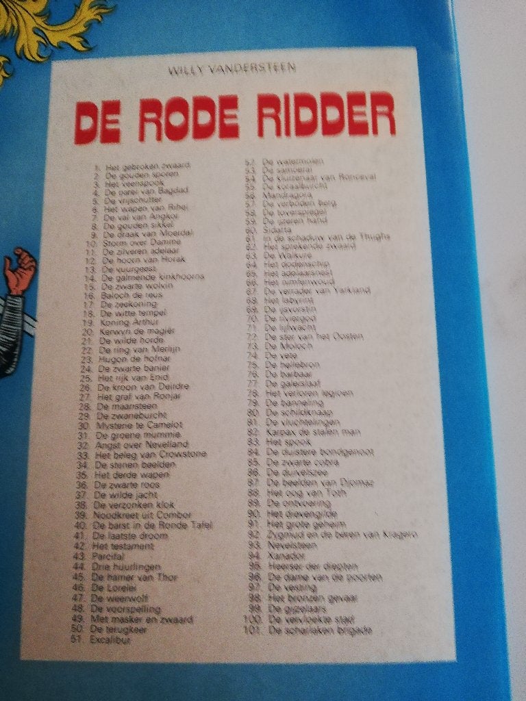 Scharlaken brigade  De rode ridder, Eén stripboek, Ophalen of Verzenden, Zo goed als nieuw, Marc Sleen