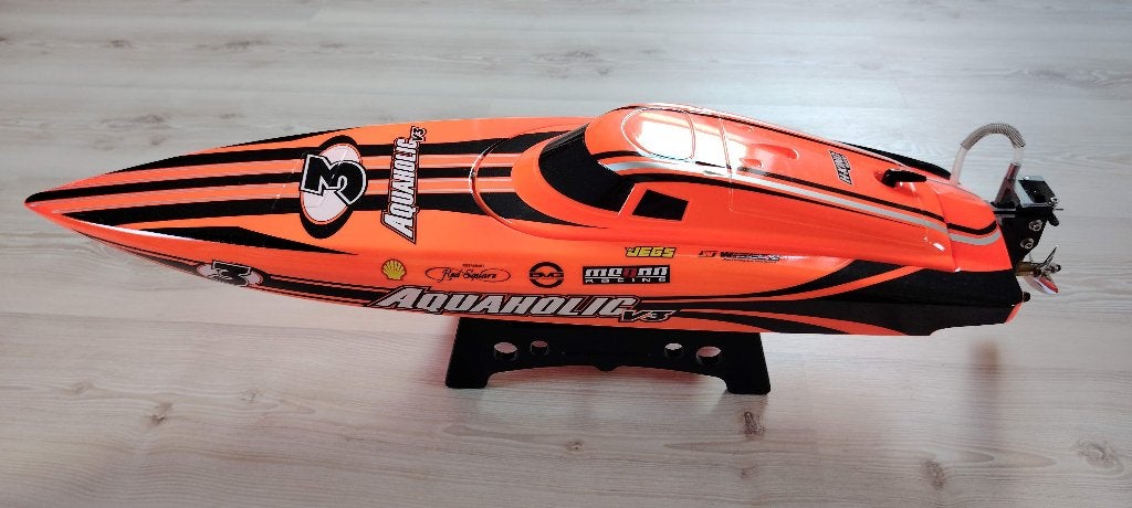 Aquaholic V3 RC Boot – Nieuwstaat - compleet met akkus, Hobby en Vrije tijd, Ophalen of Verzenden, Zo goed als nieuw