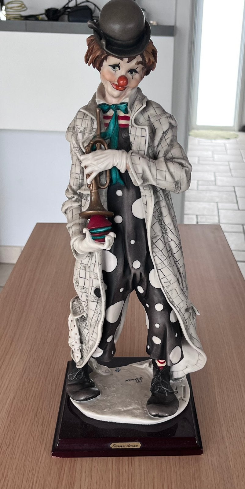 Origineel Giuseppe Armani Florence clown met trompet, Ophalen, Zo goed als nieuw, Overige typen