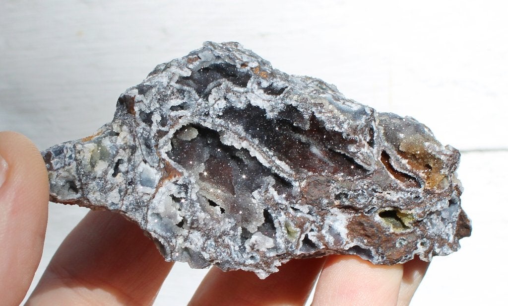 CALCIET, HEMATIET en IJZEROXIDEN Les Eyzies FRANKRIJK, Verzamelen, Ophalen of Verzenden, Mineraal