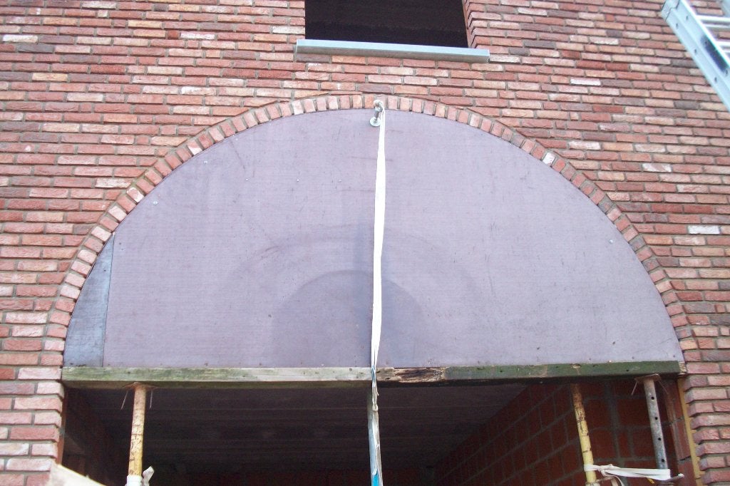 Mal boog voor garage  poort of raam, Ophalen, Gebruikt, Betonplex, 20 tot 50 mm