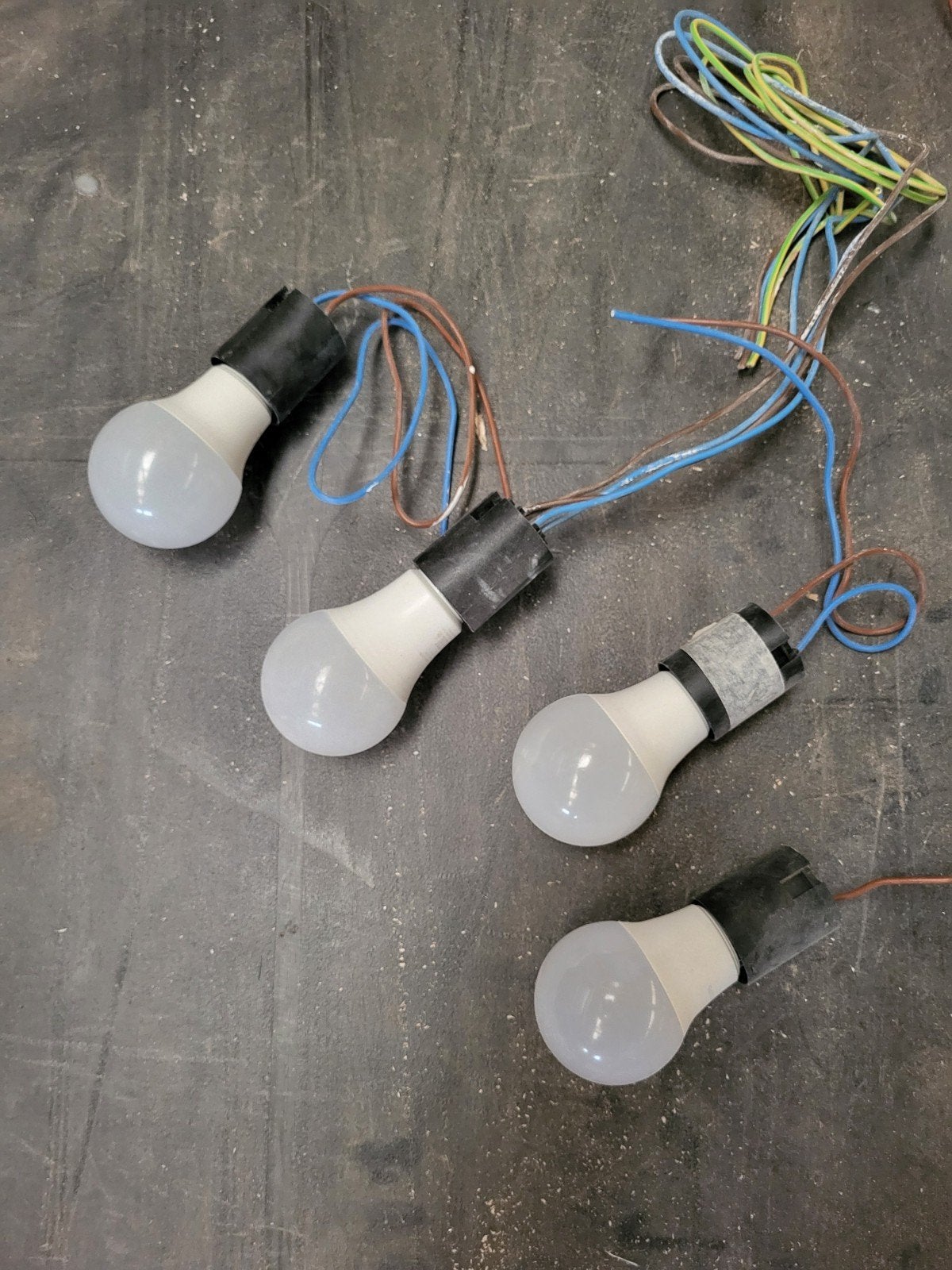 Lampes de chantier en PVC, Bricolage & Construction, Éclairage de chantier, Enlèvement, Comme neuf, Moins de 50 watts, Lampe avec luminaire