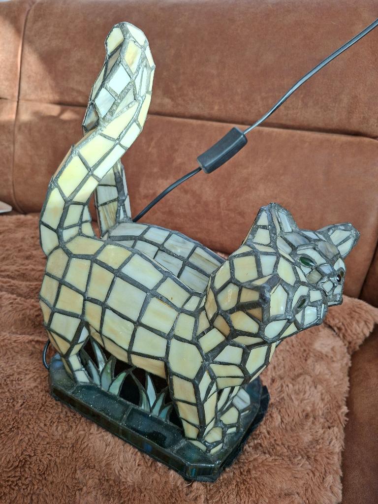 Tiffanylamp-poezen, Ophalen, Zo goed als nieuw, Glas