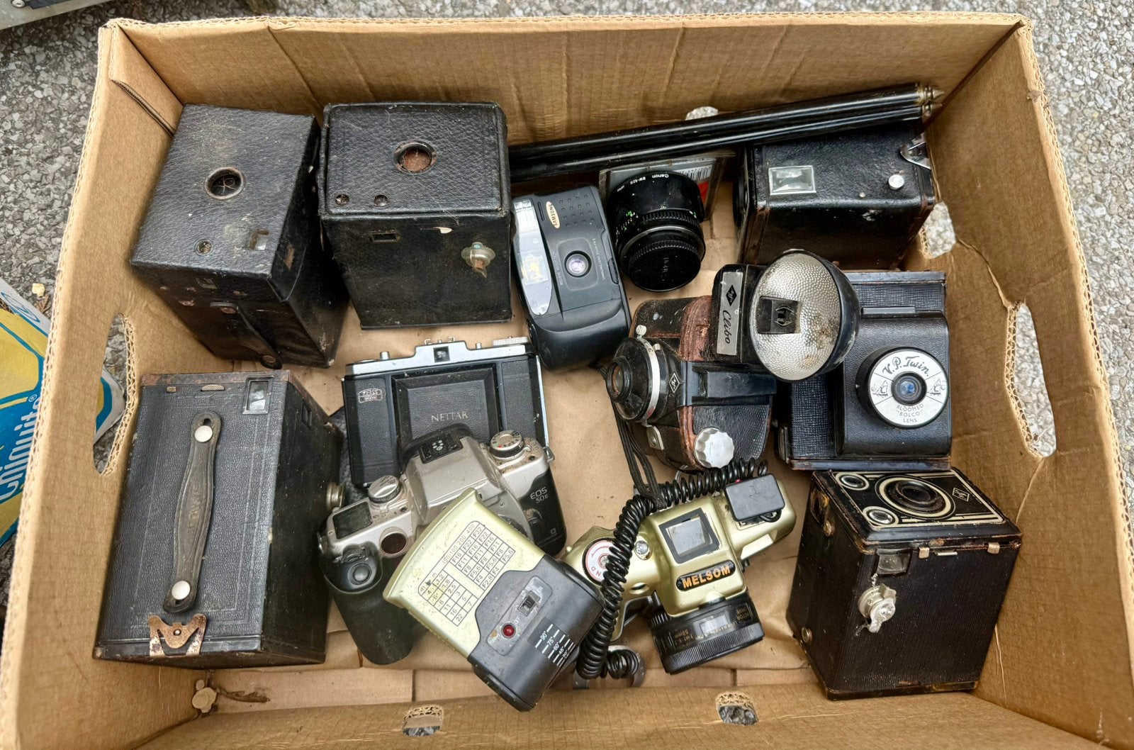 vintage analoge camera's, Ophalen, Gebruikt