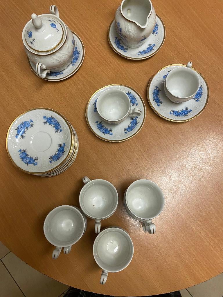 thee services, Antiek en Kunst, Antiek | Servies compleet, Ophalen of Verzenden