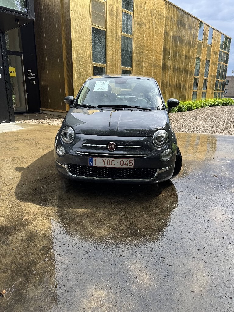 fiat 500, Auto's, Leder en Stof, Handgeschakeld, Grijs, Particulier