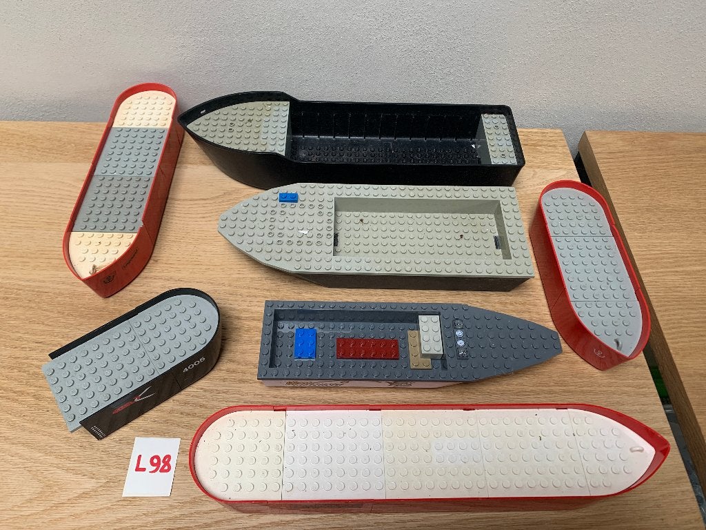 LEGO L98: LOT ONDERDELEN VINTAGE BOTEN, Ophalen of Verzenden, Gebruikt, Lego