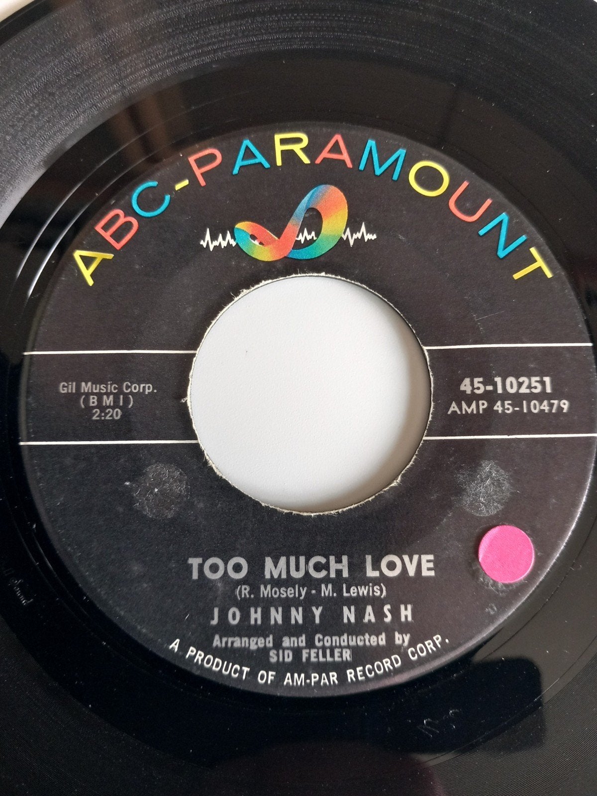 JOHNNY NASH. TOO MUCH LOVE. POPCORN USA 45T, Ophalen of Verzenden