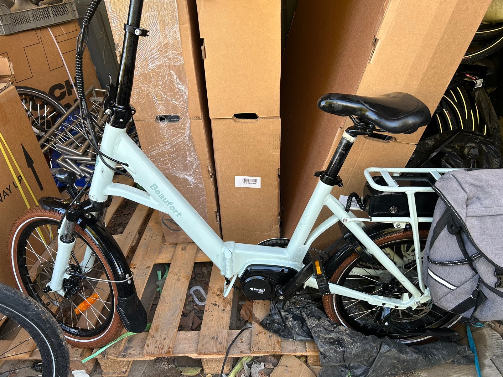Electrische mini fiets beaufort billie vouwbaar, Ophalen, Gebruikt, 50 km per accu of meer, Overige merken