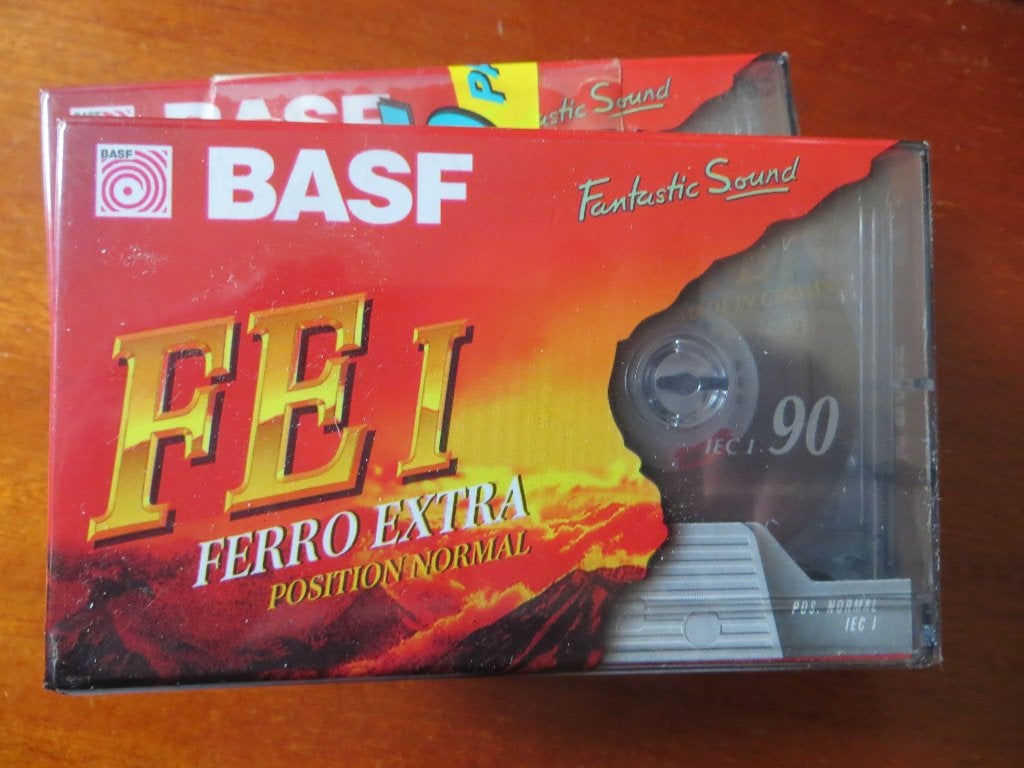 3 x cassettes Audio BASF 90 Ferrro Extra I normale Position, Autres genres, Neuf, dans son emballage, Envoi, Vierge