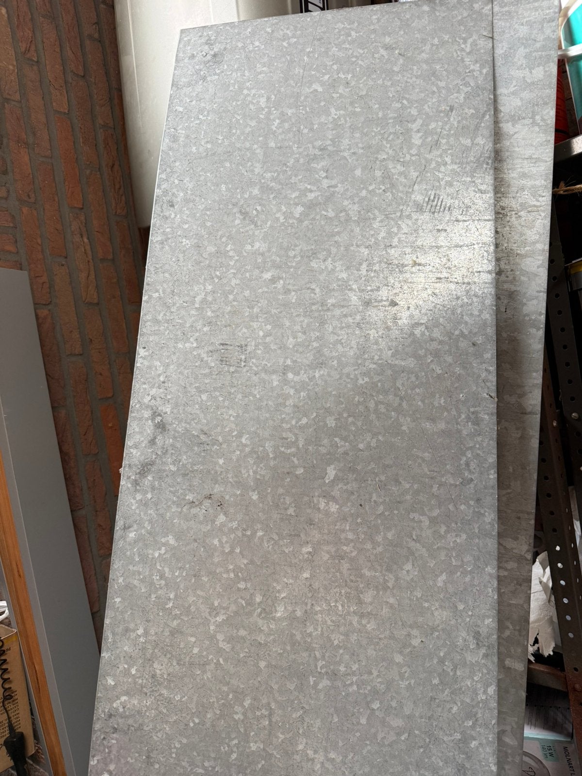 Tôles galvanisées 240 cm x 50 cm, Bricolage & Construction, Enlèvement, Comme neuf