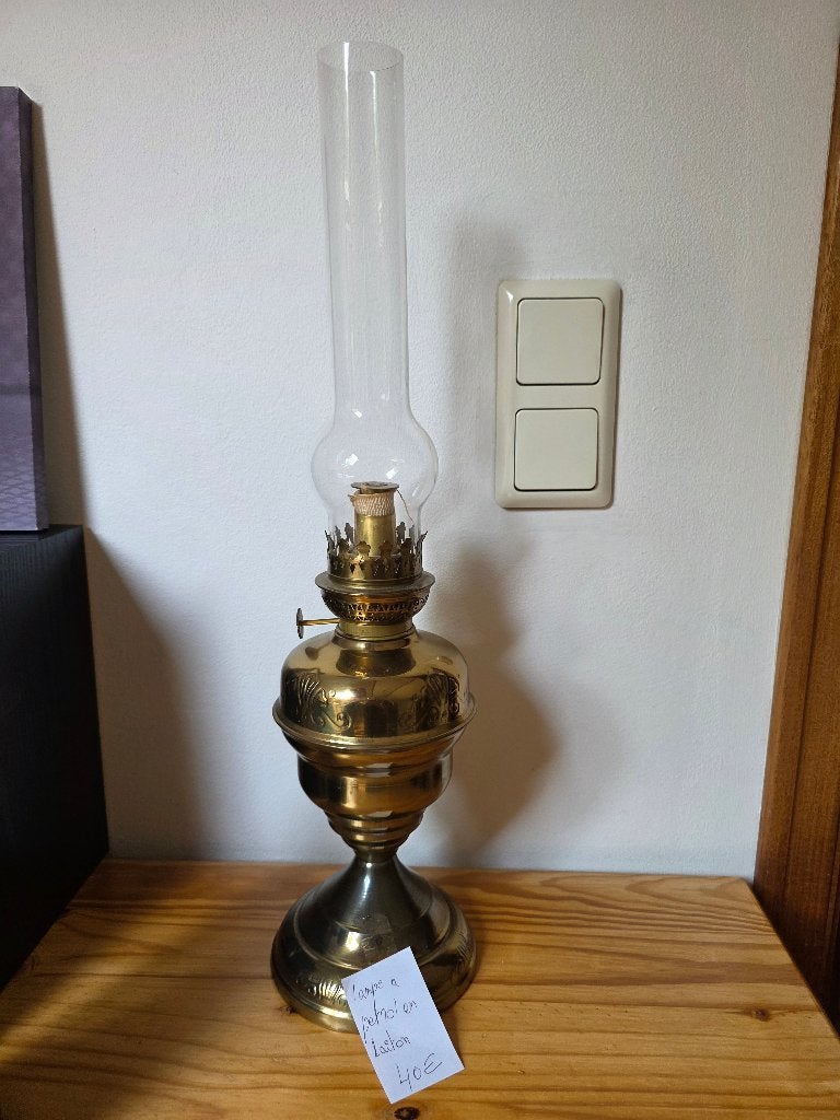 lampe à pétrole, Enlèvement